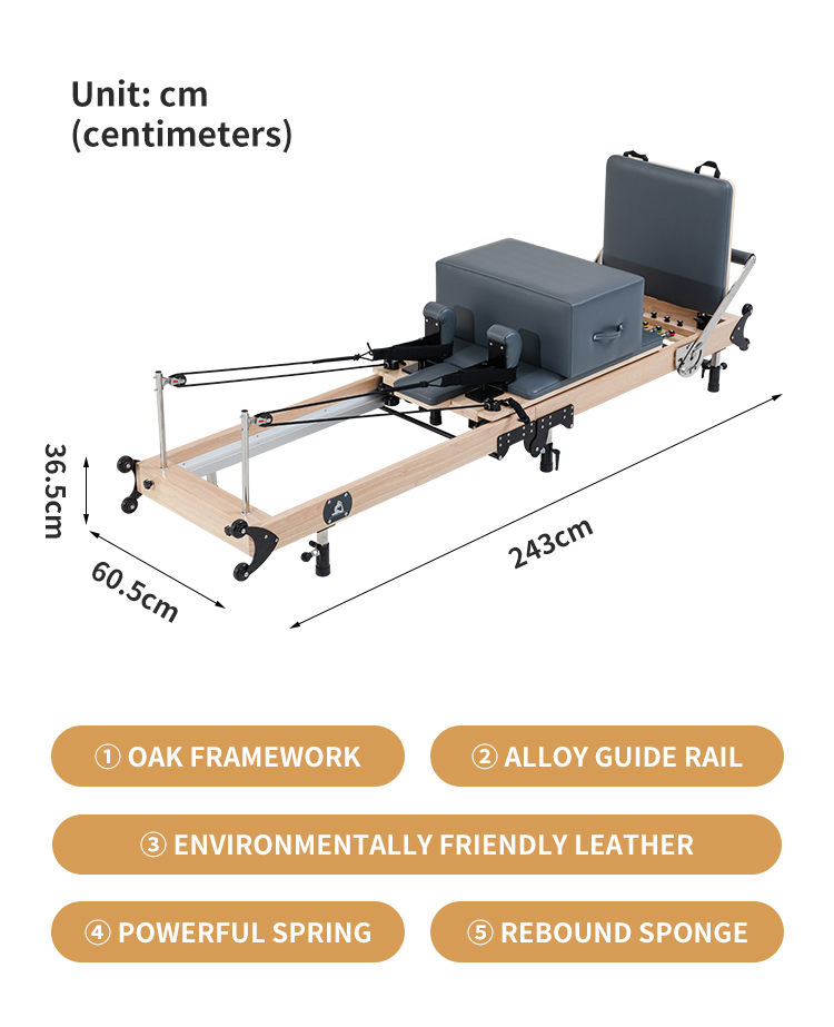 Maple Wood Folding Pilate Reformer