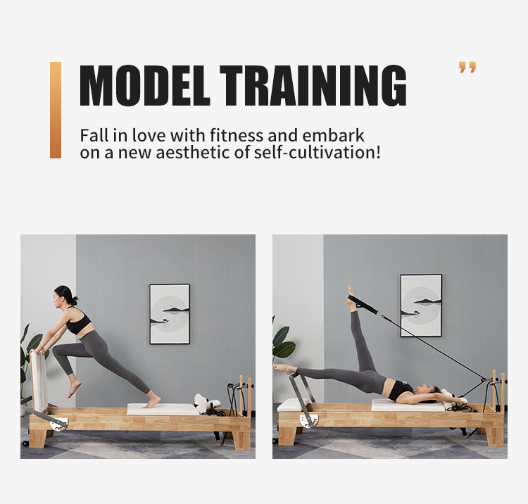 Oak Pilates Reformer Equipment