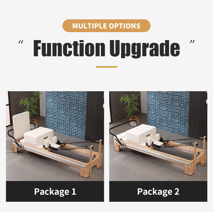 Oak White Reformer Pilates Machine