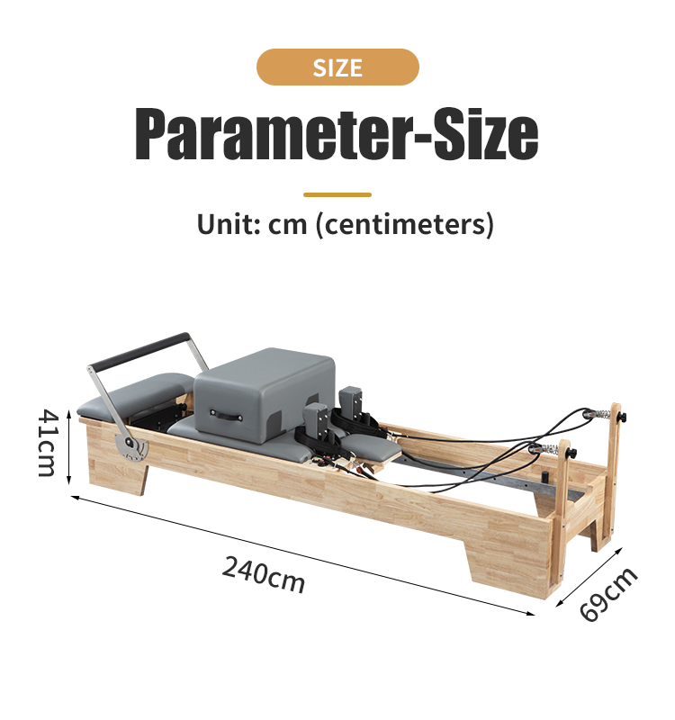 Oak Wide Foot Pilates Reformer