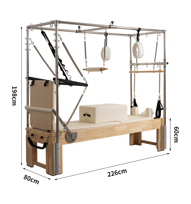 Oak Flat Bed Pilates Equipment