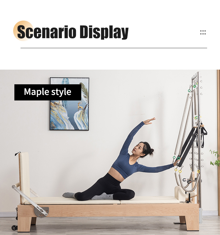 Maple Pilates Reformer with Tower