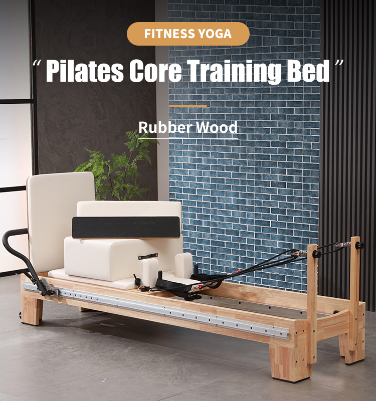 Oak White Reformer Pilates Machine
