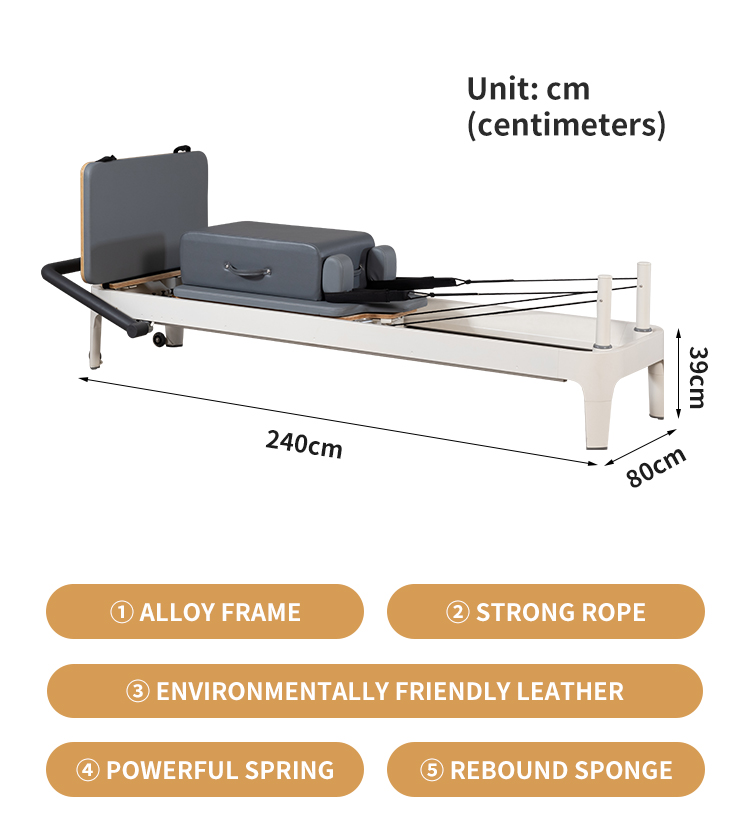 Pilates aluminum alloy core bed